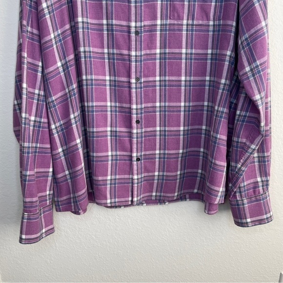 Peter Millar Purple Blue Sherbrook Check Stretch Cotton Button Down Shirt XXL - Picture 3 of 8